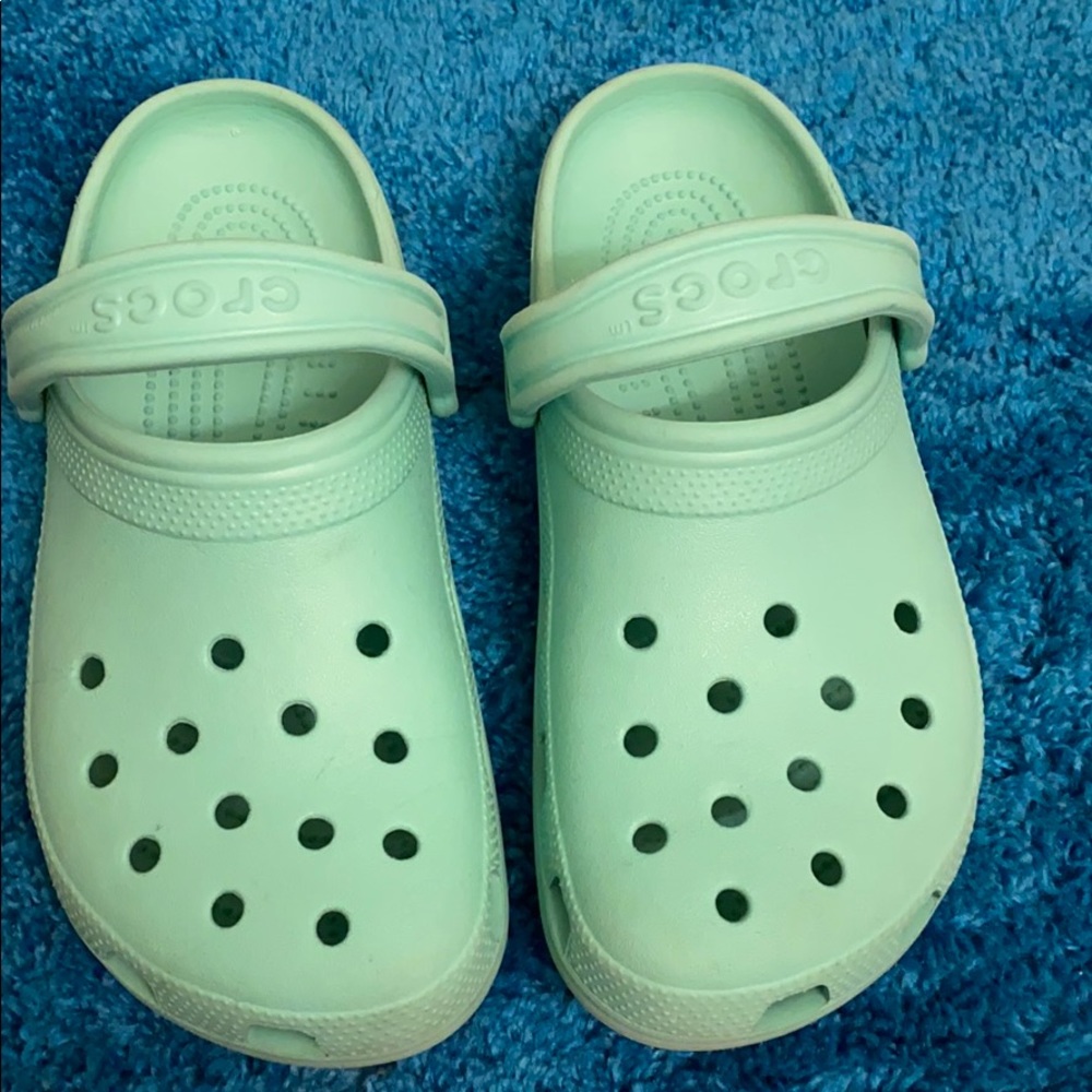 Womens Mint Green Crocs